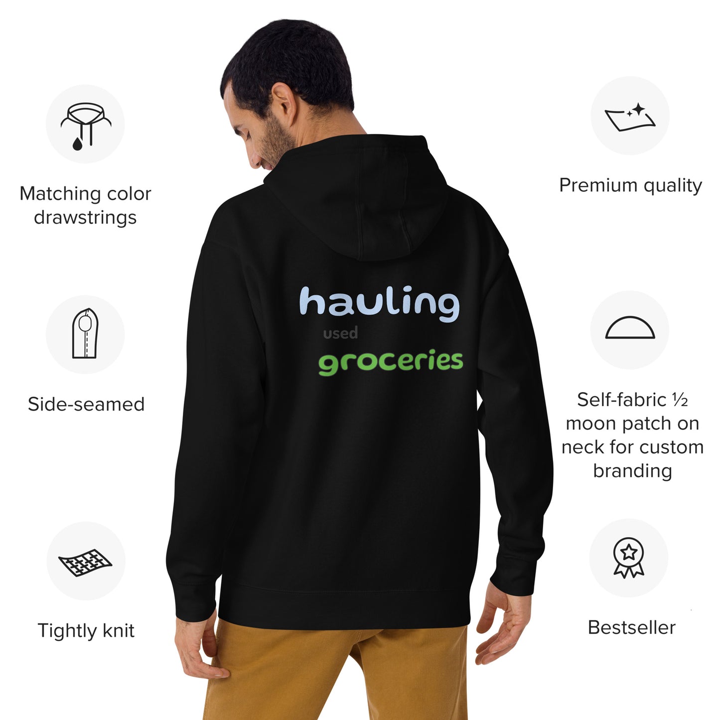 Hauling Used Groceries Hoodies