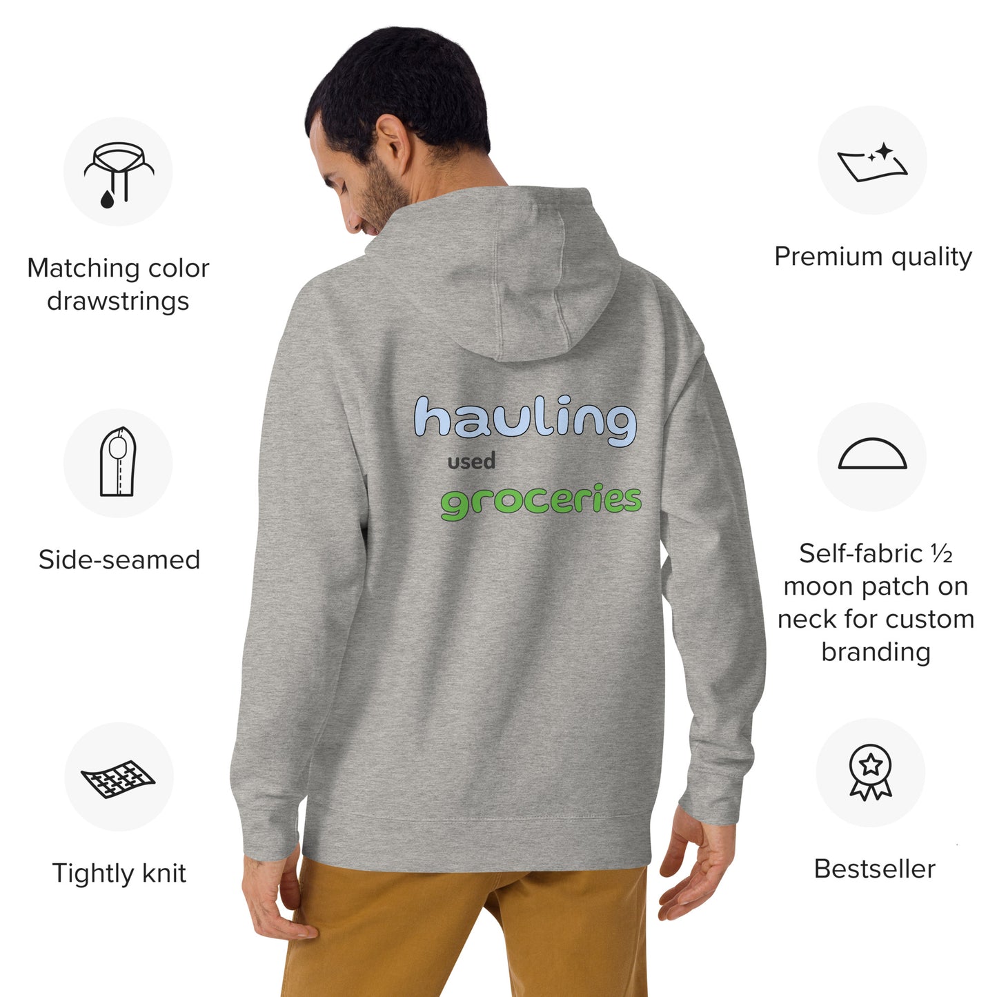 Hauling Used Groceries Hoodies