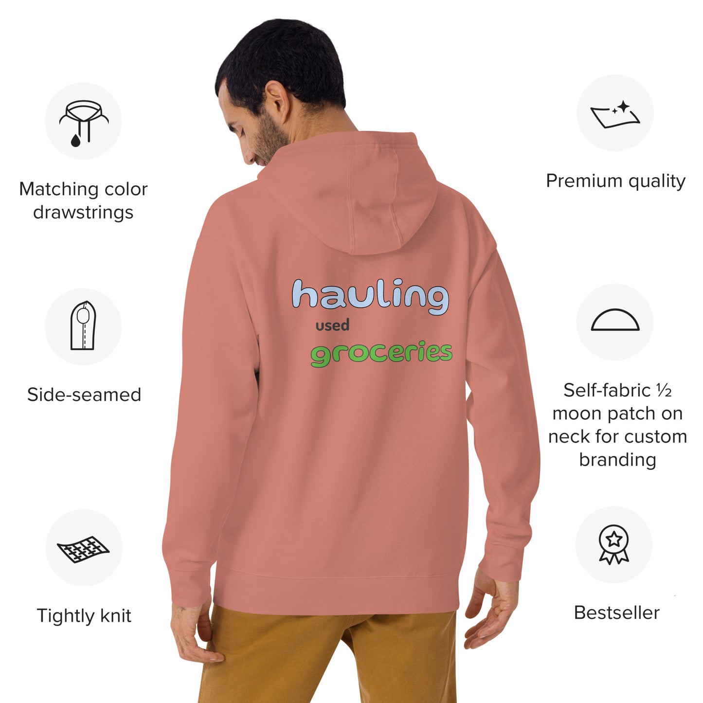 Hauling Used Groceries Hoodies