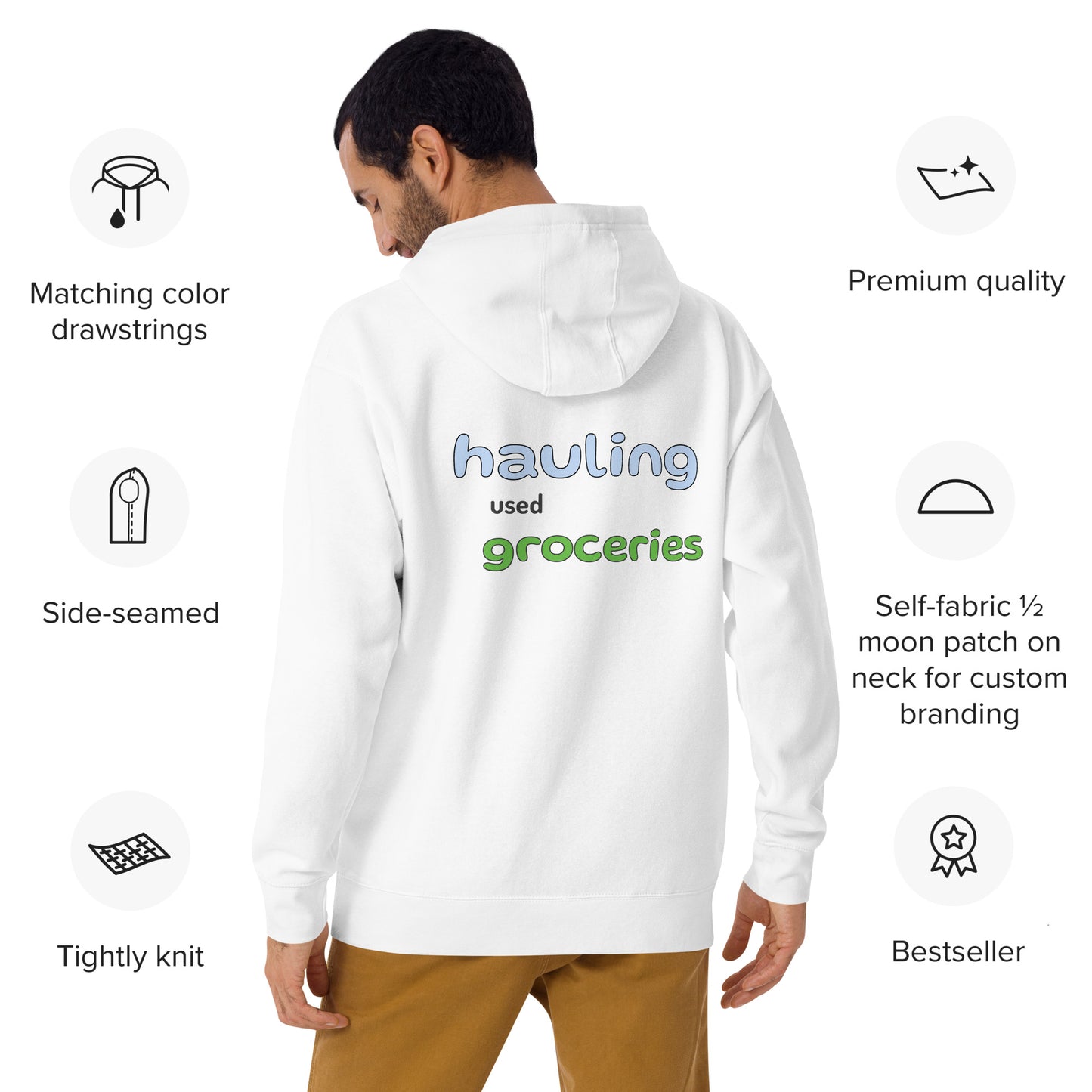 Hauling Used Groceries Hoodies